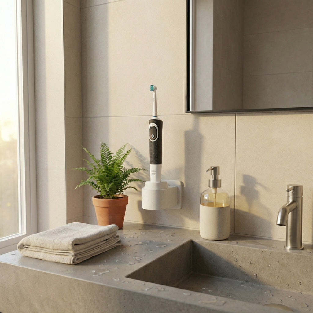 Oral-B Toothbrush Charger Holder | Electric Toothbrush Stand | Bathroom Counter Organizer | Compatible with Oral B Chargers